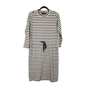 linen ruffle wrap dress White wrap midi linen dress with puffed sleeve XL / Cream White